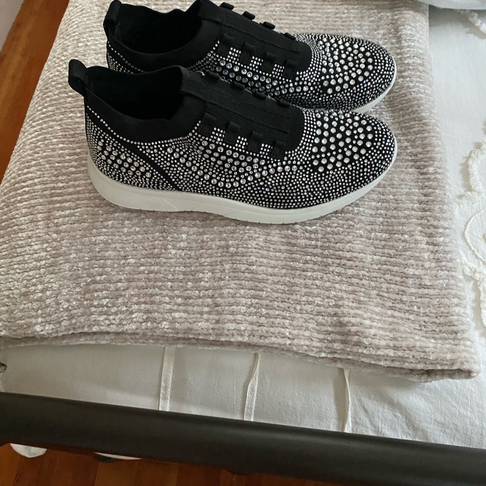 AquaCollege water proof encrusted rhinestone shoes
